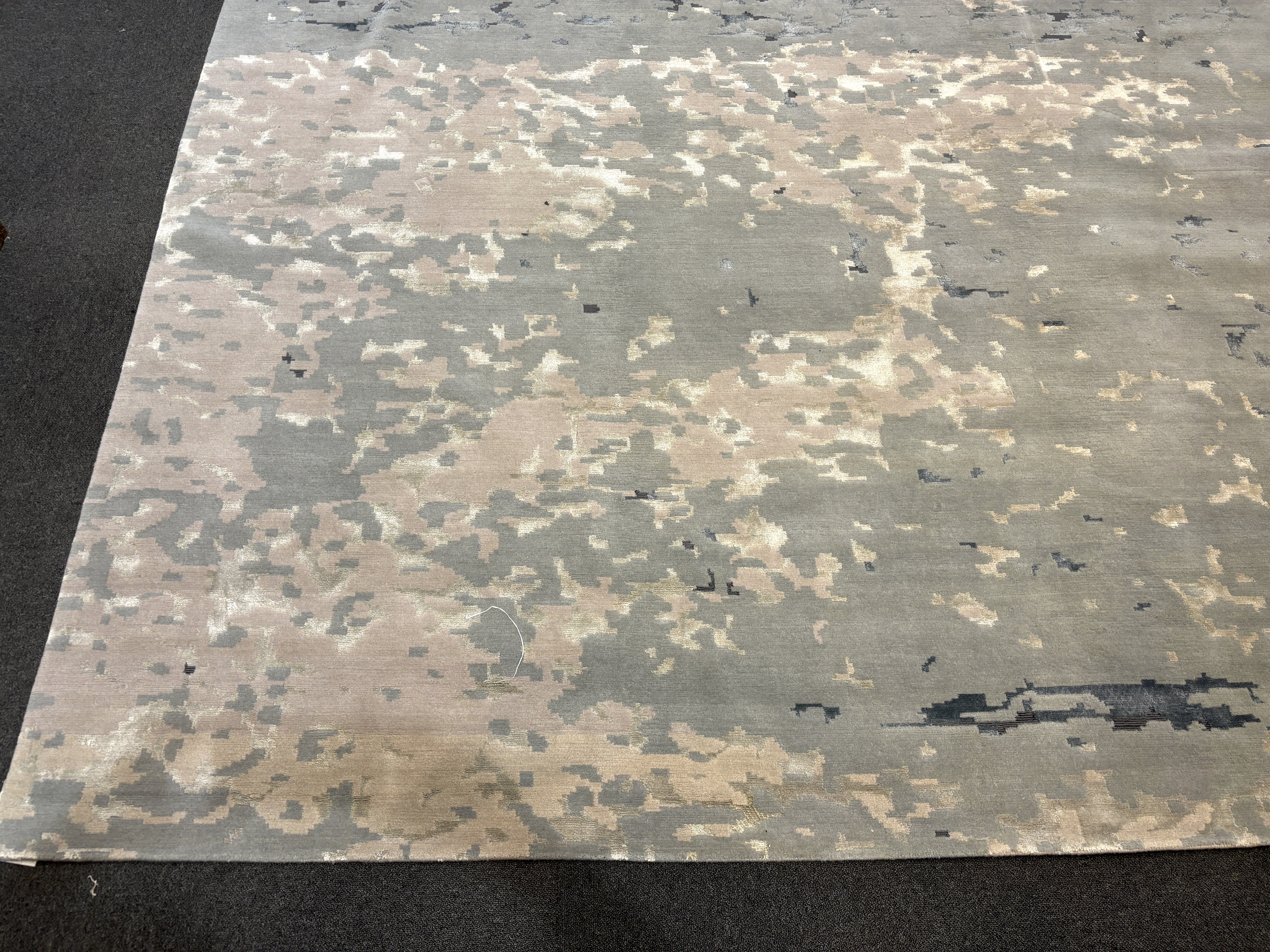 Matthew Wailes, a bamboo and wool mix hand knotted carpet, 450 x 445cm
